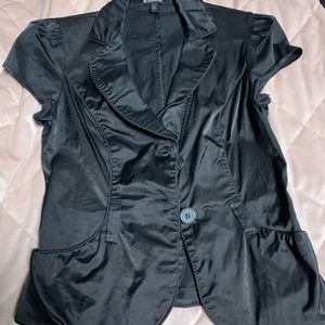 Black Le Chateau satin top